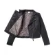 Schwarze Bikerjacke