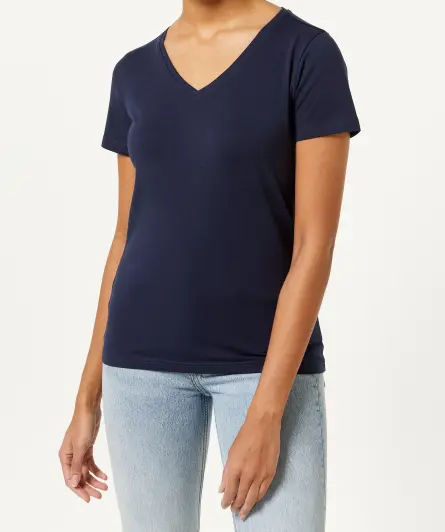 T-Shirt mit V-Ausschnitt