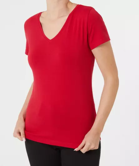 T-shirt met V-hals