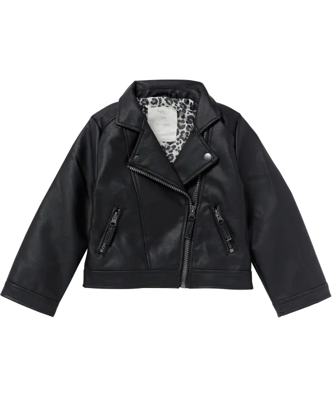 Schwarze Bikerjacke