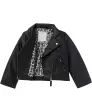 Schwarze Bikerjacke