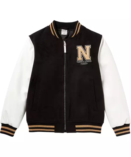 Collegejacke mit Aufnäher