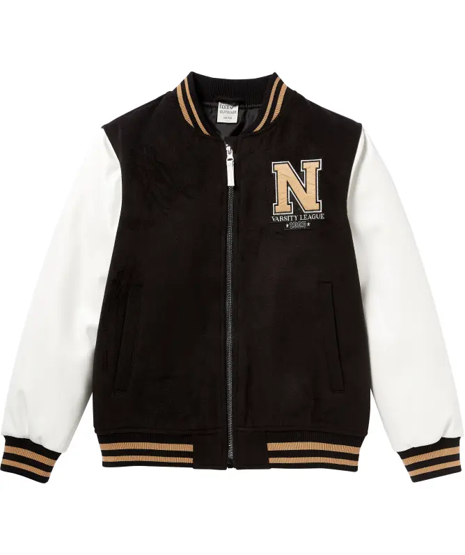 Collegejacke mit Aufnäher