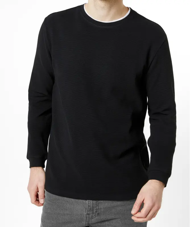 Langarmshirt in Doppellagenoptik