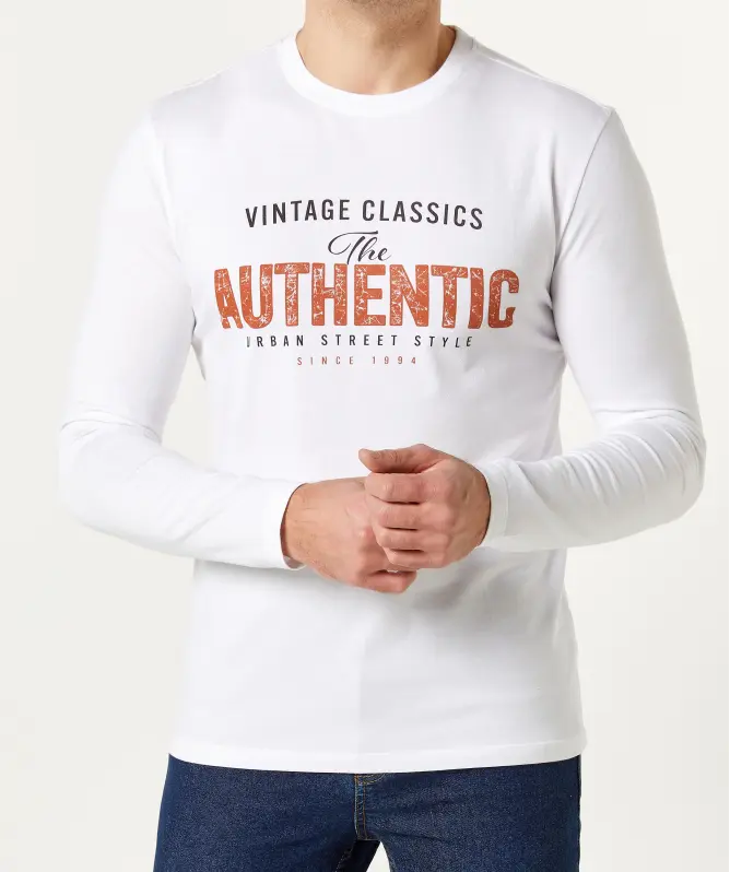 Langarmshirt mit Frontprint