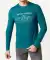 Langarmshirt mit Schriftzug tanne