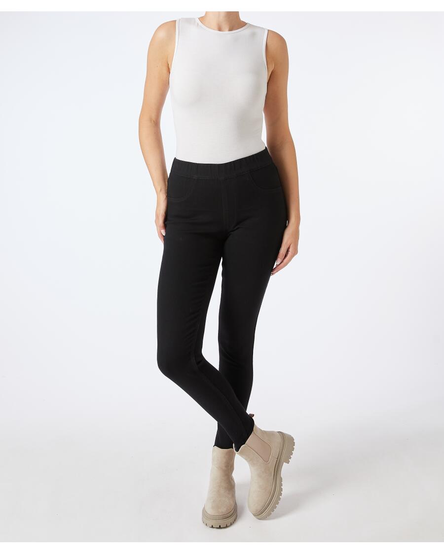 Schwarze Jeggings schwarz