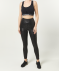 Sport-Leggings Leo schwarz