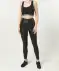 Sport-Leggings Leo schwarz