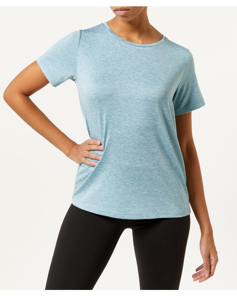 Sport-Shirt Melange hellblau melange