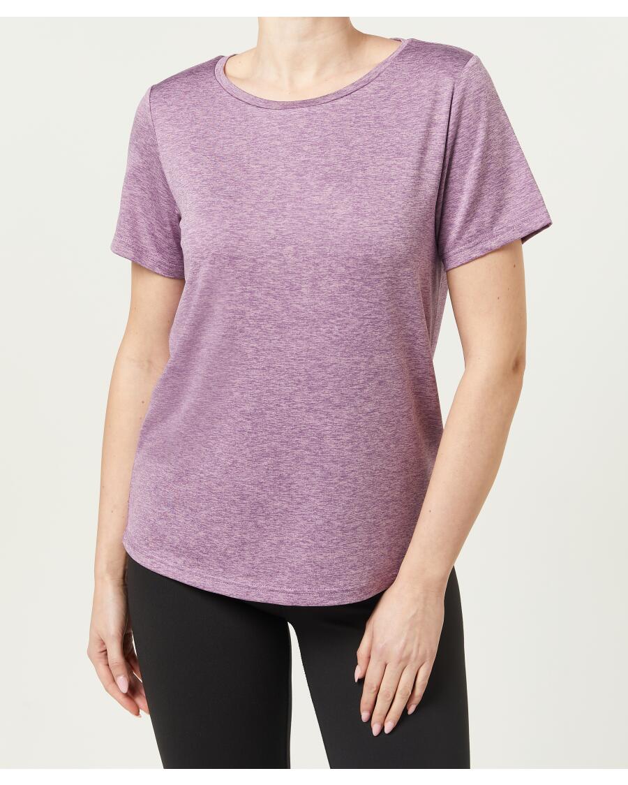 Sportshirt Gemêleerd lichtpaars gemeleerd
