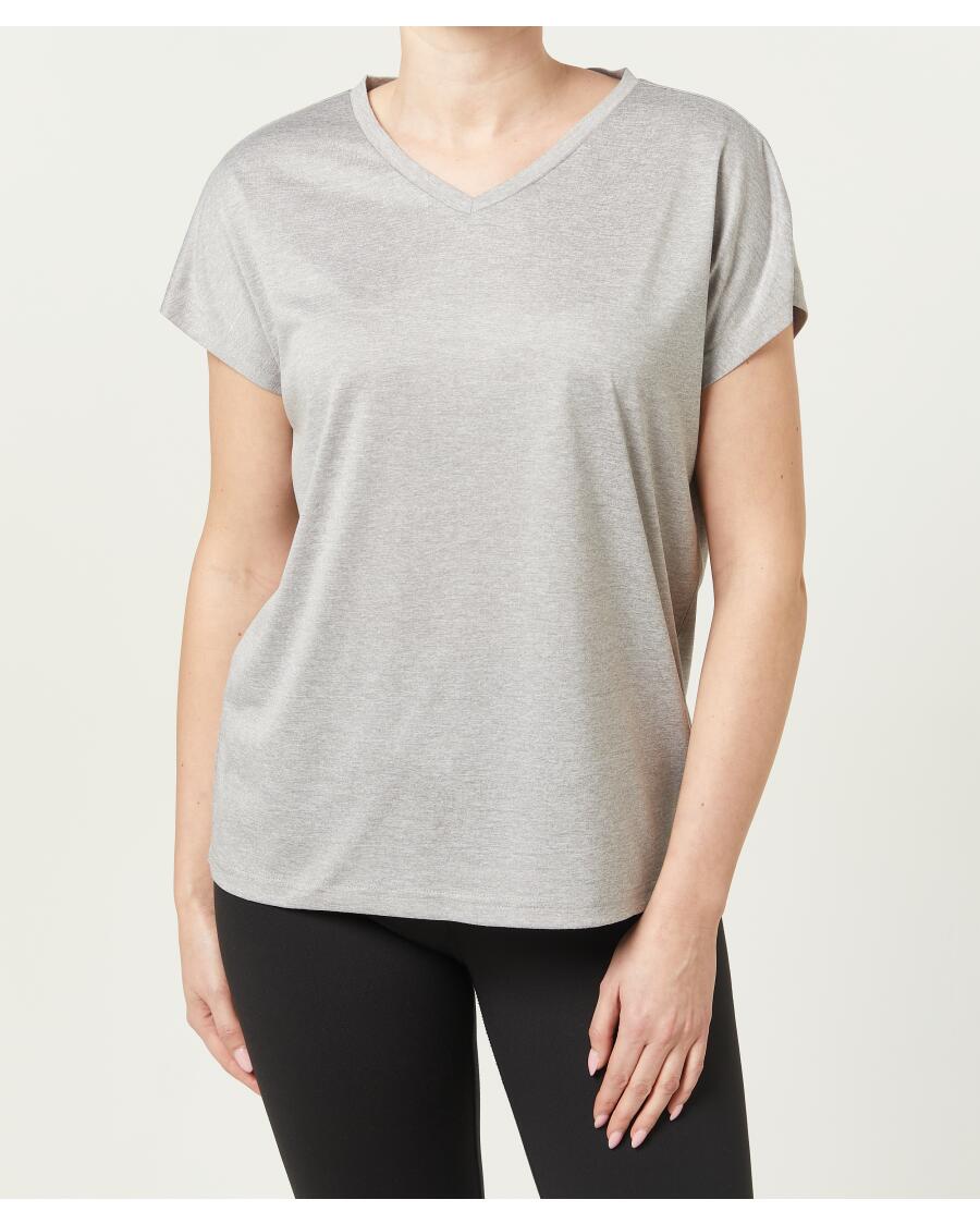 Sportshirt gemêleerd licht grijs gemeleerd