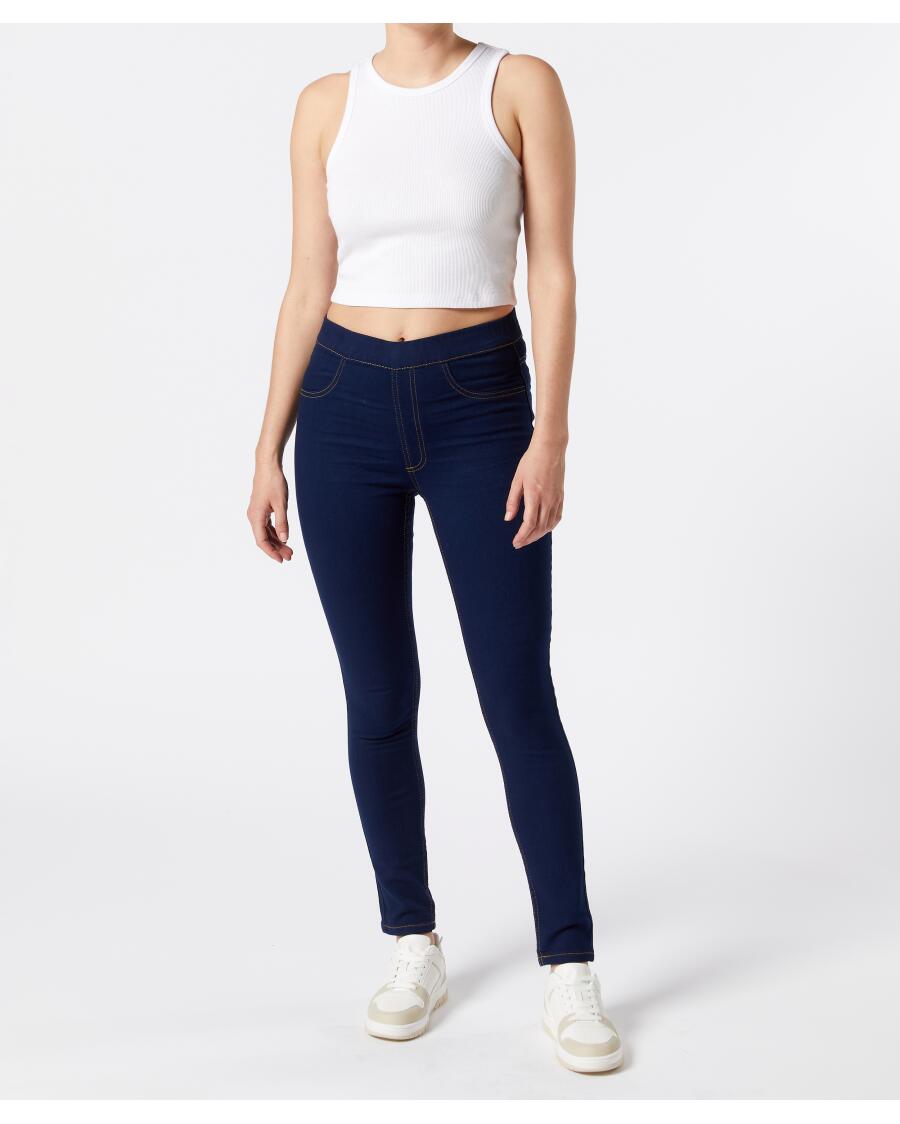 Jeggings mit Gesäßtaschen jeansblau dunkel
