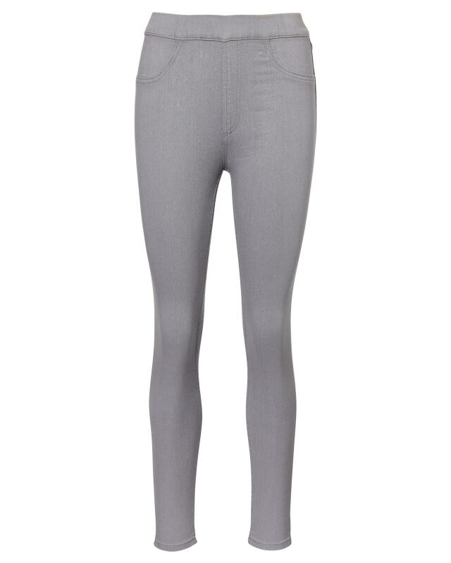 Basic jeggings for women, grey denim (KiK Basic Jeggings (jeans grau)) — KiK, authentic German product in Morocco