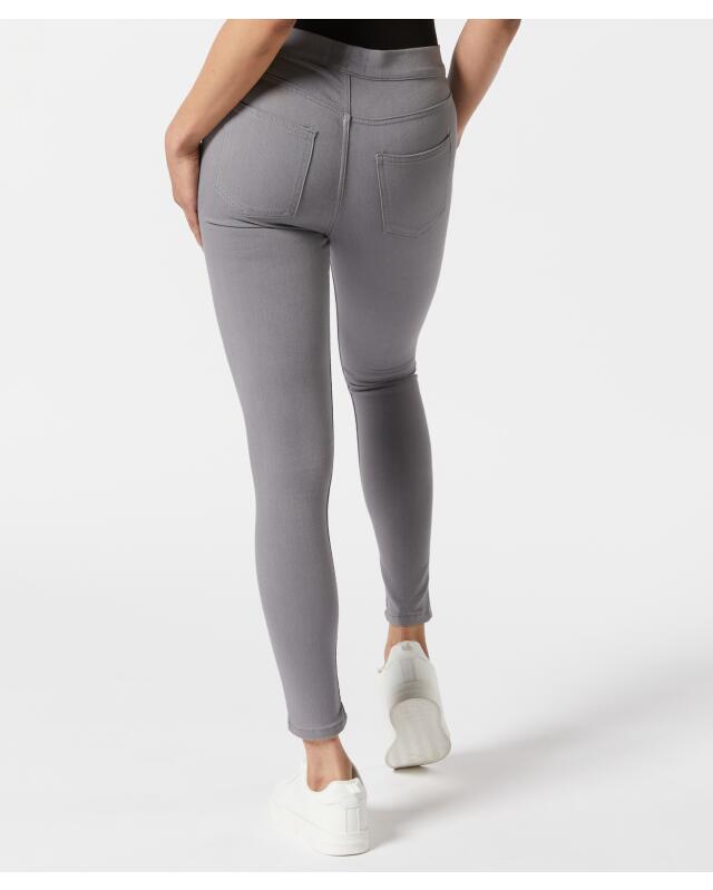 Basic jeggings for women, grey denim (KiK Basic Jeggings (jeans grau)) — KiK, authentic German product in Morocco