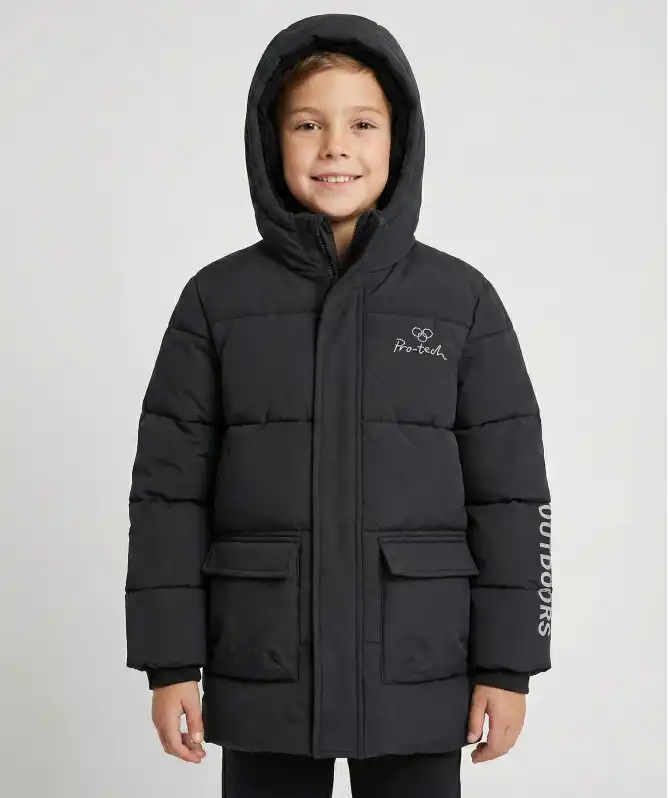 Černá prošívaná bunda