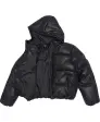 Gesteppte Kunstlederjacke