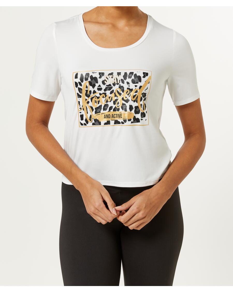 Sportowy t-shirt cropp biały