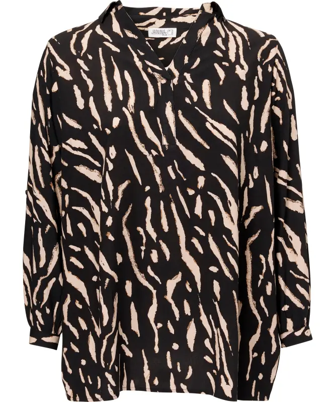Gemusterte Bluse