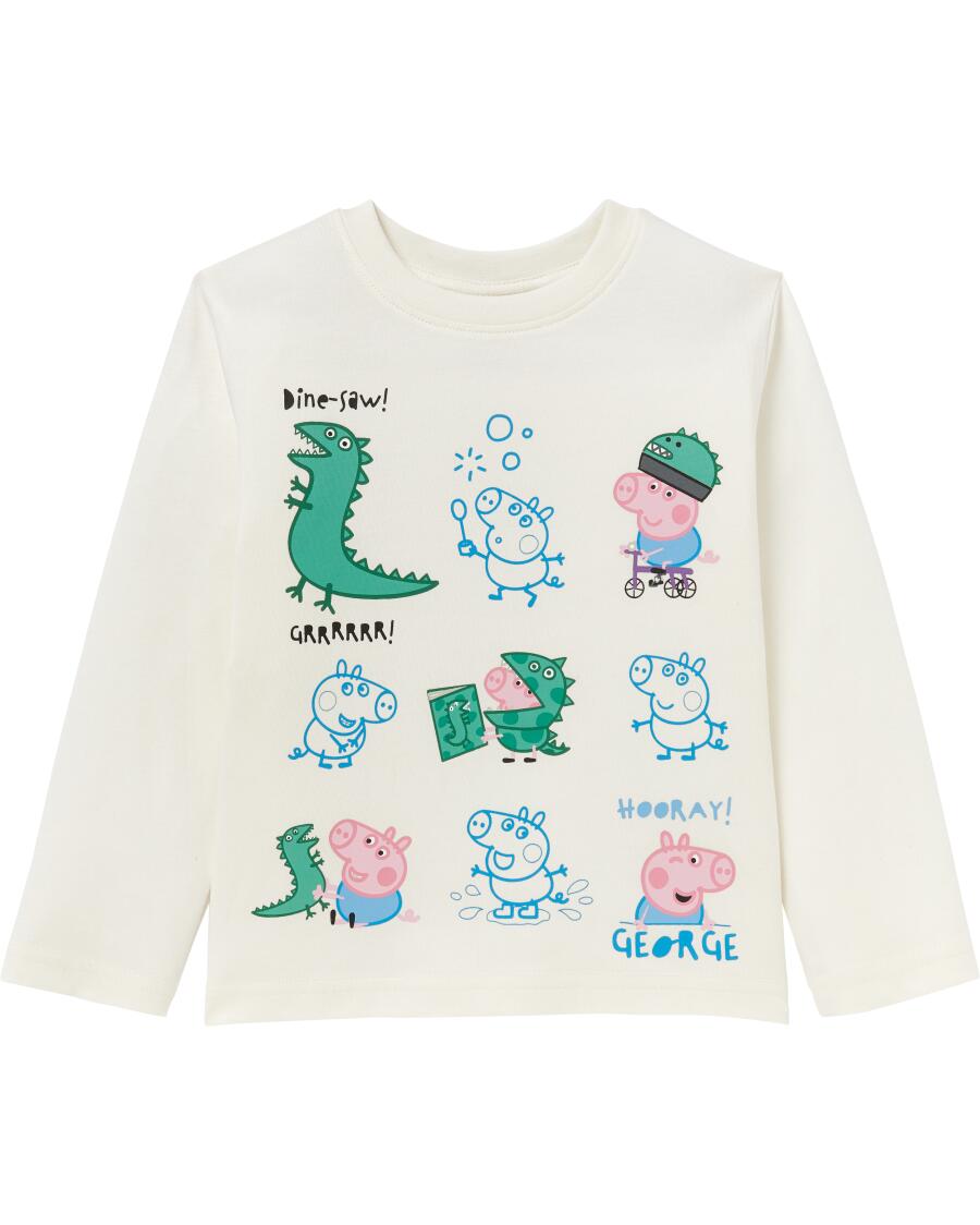 Peppa Pig Langarmshirt weiß