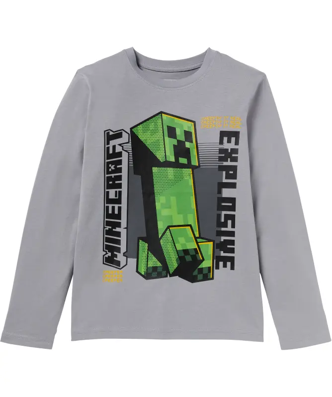 Minecraft shirt met lange mouwen