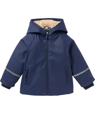 Regenjas met teddystof