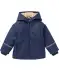 Regenjacke mit Teddyfleece dunkelblau