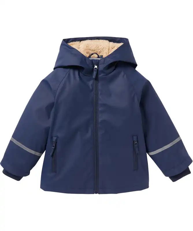 Regenjacke mit Teddyfleece