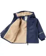 Regenjacke mit Teddyfleece