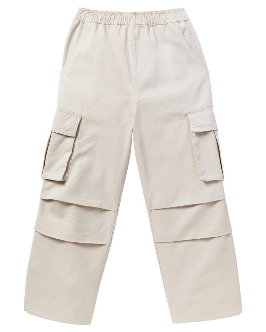 Cargohose aus Baumwolle Beige