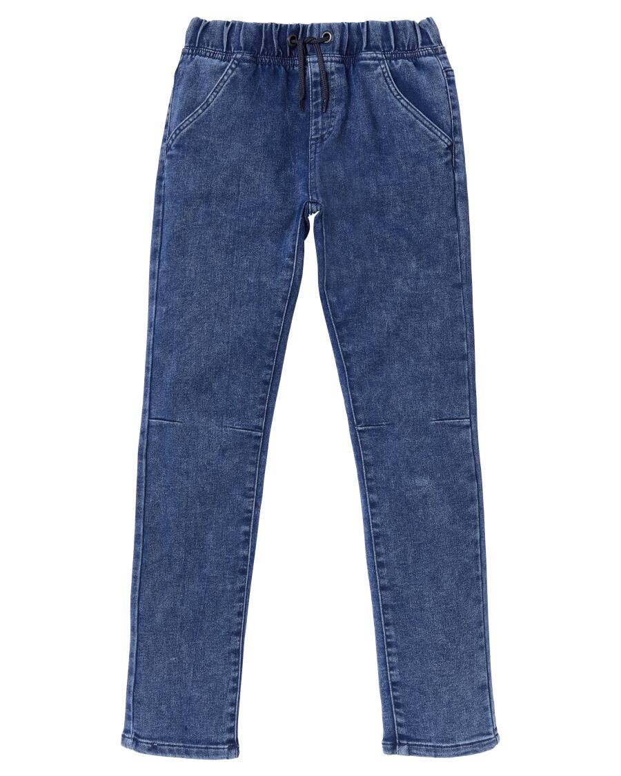 Joggjeans mit Waschungseffekten jeansblau