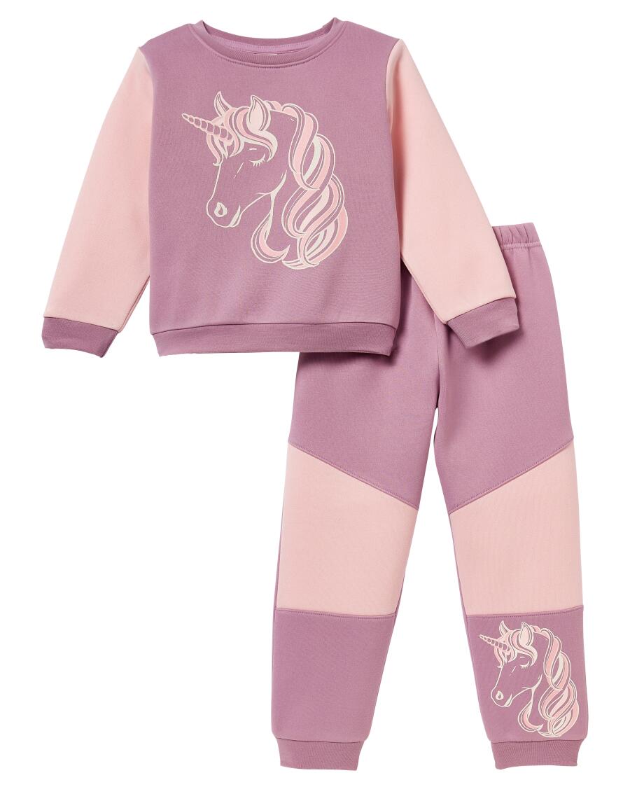 Jogginganzug Einhorn lila