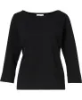 Shirt met U-boot hals