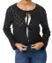 Schwarze Strickjacke schwarz