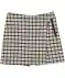 Skort brązowy w kratkę