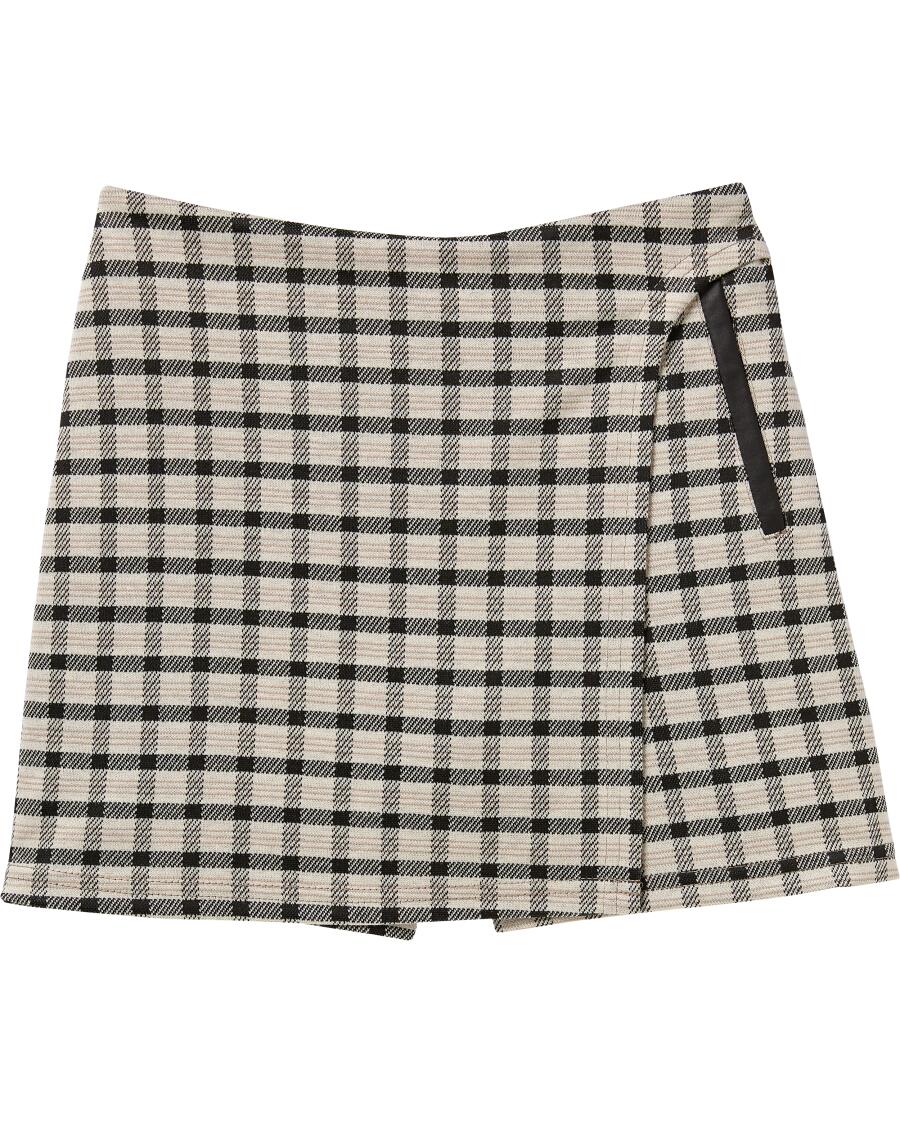 Skort mit Karomuster braun kariert