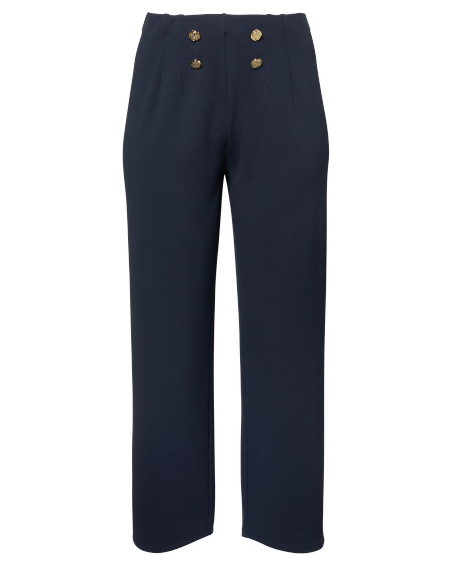 Hose mit weitem Bein dunkelblau