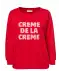 Sweatshirt mit Frottee-Applikation rot