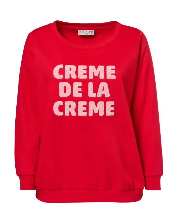 Sweatshirt mit Frottee-Applikation