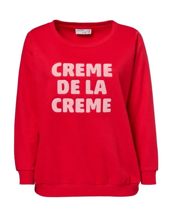 Sweatshirt mit Frottee-Applikation