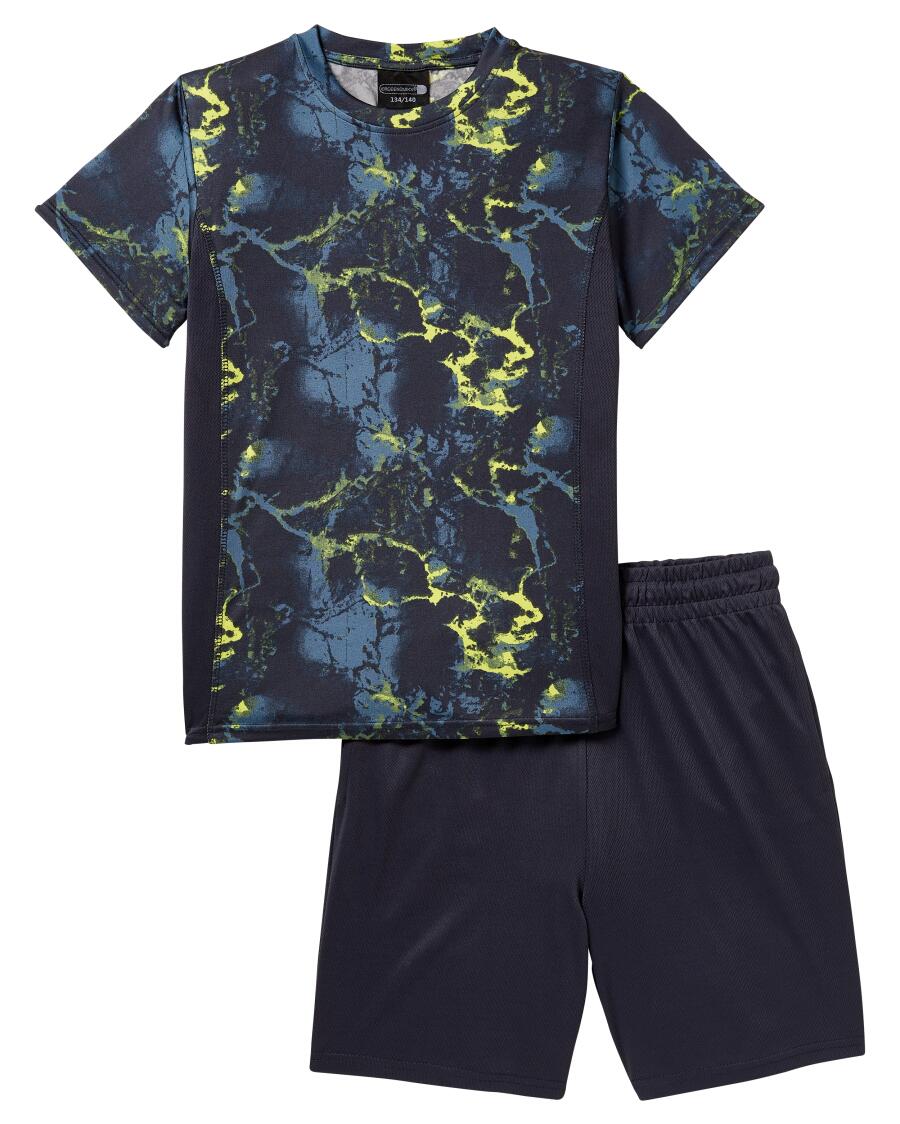 Sportshirt + Sporthose dunkelgrau
