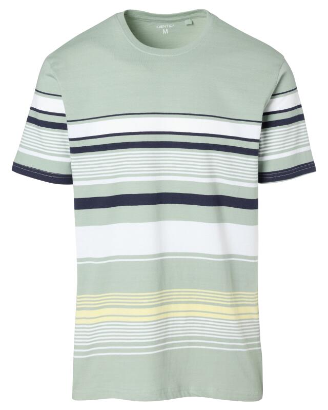 T-shirt rayé homme, kaki clair (KiK Gestreiftes T-Shirt (hellkhaki)) — KiK, produit allemand authentique au Maroc