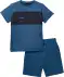Sportshirt + sportshort blauw