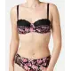 Balconette-BH mit Blumenmuster