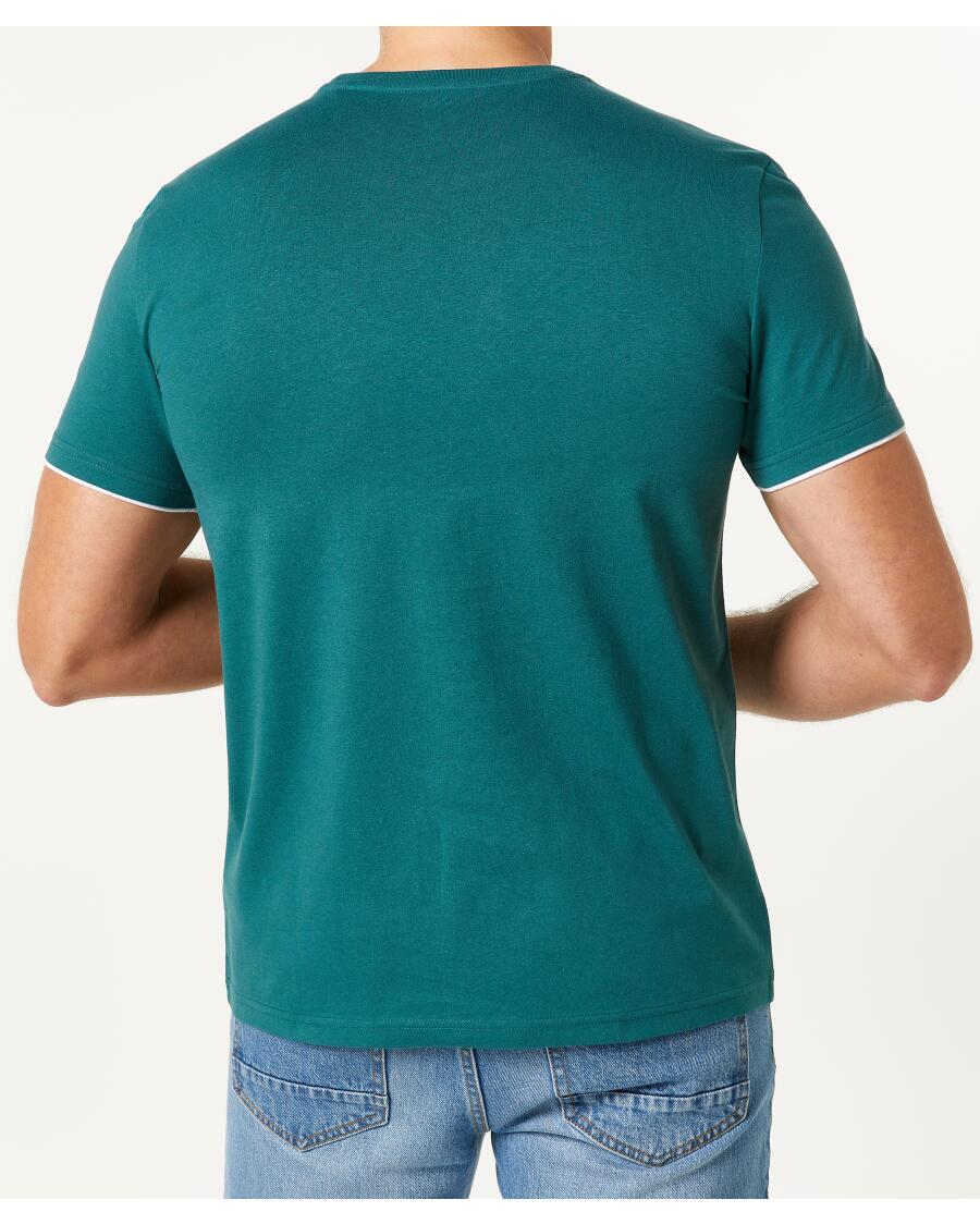 T-Shirt o warstwowym wyglądzie Identic, okrągły dekolt