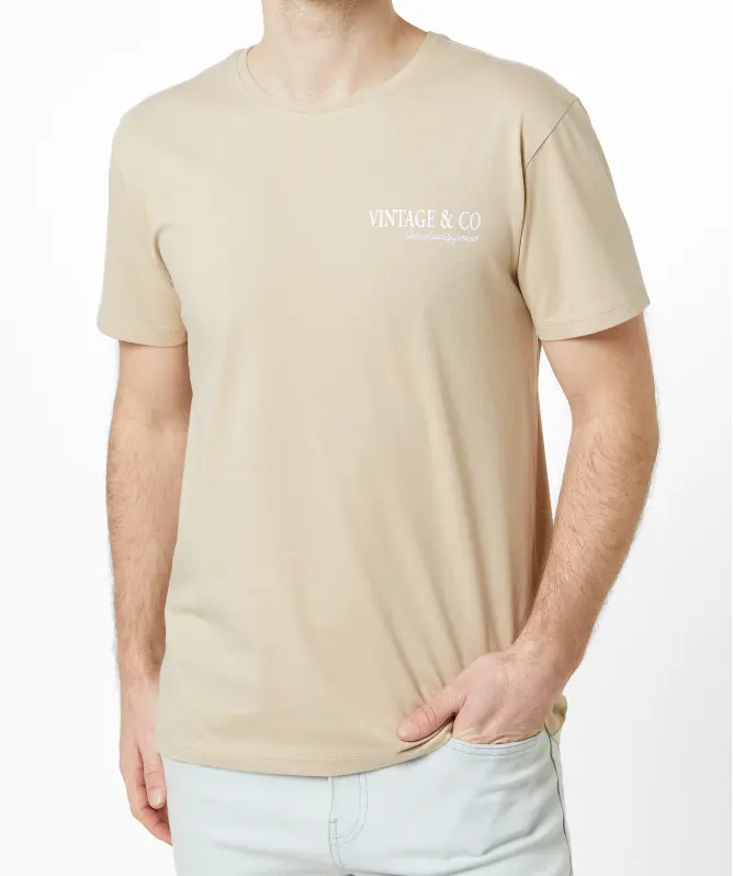 T-Shirt mit Front- und Backprint