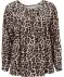 Bluse Leo schwarz/beige