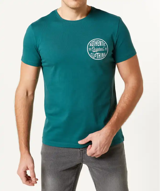 T-Shirt mit Front- und Rückenprint