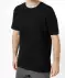 Geripptes T-Shirt schwarz