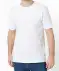 Geripptes T-Shirt weiß